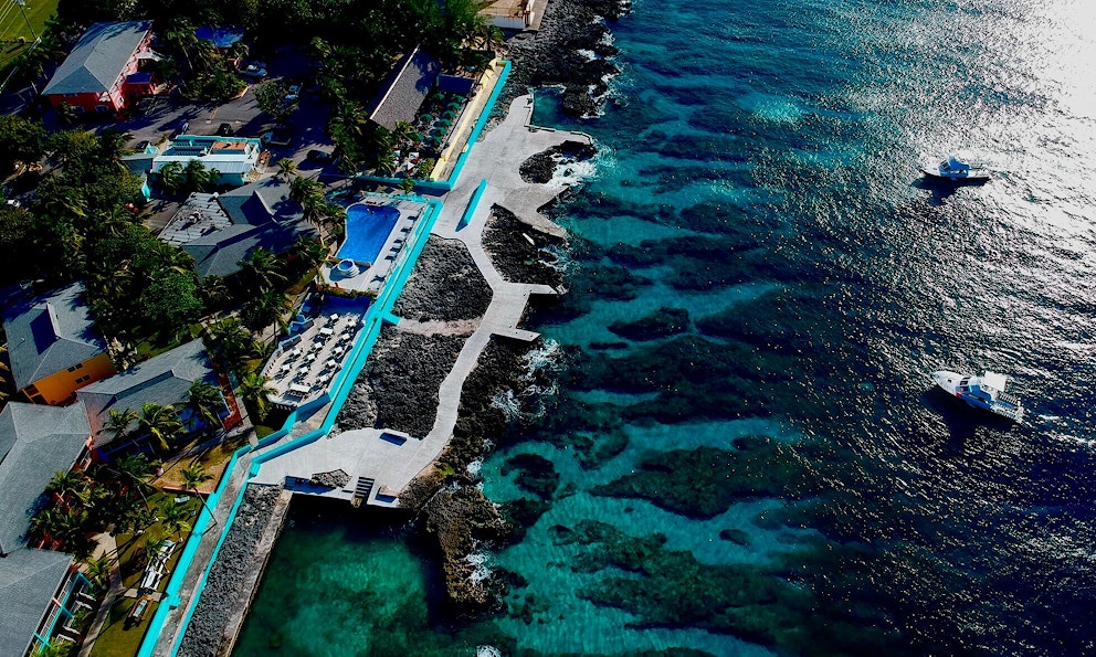 Sunset house aerial